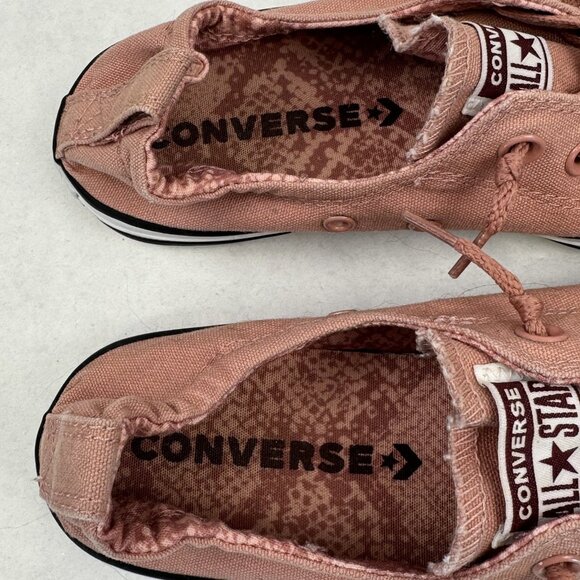 Converse All Star Chuck Taylor Womens 7-8 Mens 6 Low Top Sneakers Salmon Canvas - Picture 9 of 14